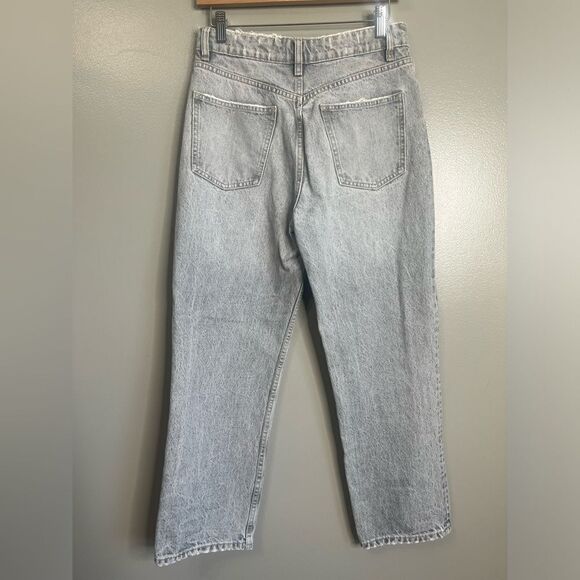 Zara jeans size 6 washed gray button fly ankle distressed rocker edgy - Picture 10 of 10